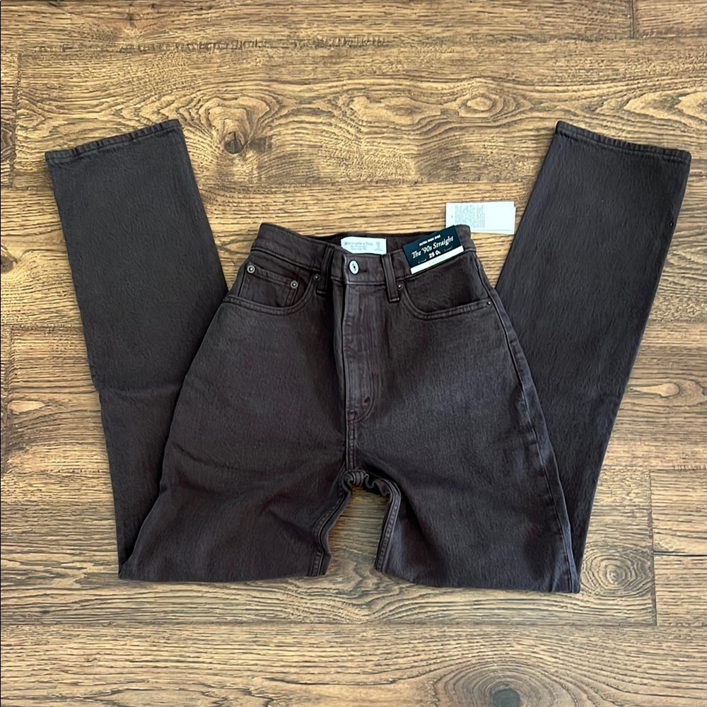 Abercrombie & Fitch Chocolate Brown High Rise Jeans